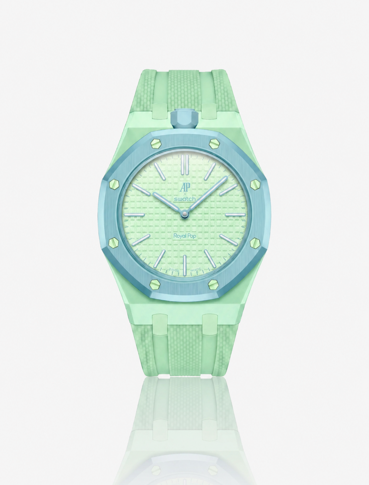Rubber Strap For AP x Swatch Royal Pop Blaue Acht
