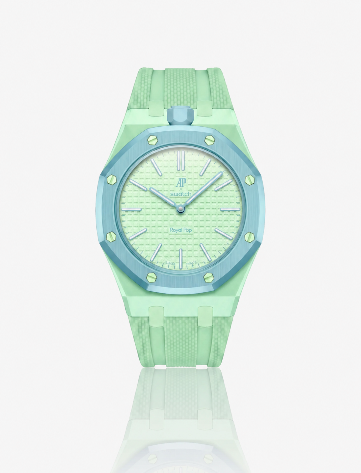 Rubber Strap For AP x Swatch Royal Pop Blaue Acht