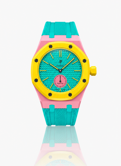 Rubber Strap For AP x Swatch Royal Pop Otg Roz